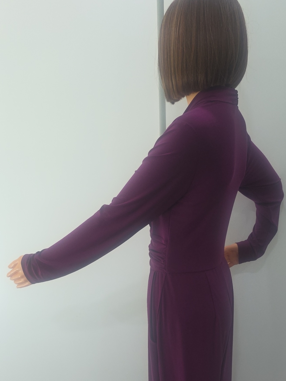 Venus Purple/Violet Long Sleeve Dressy Jumpsuit - Size 4 - Picture 11 of 13